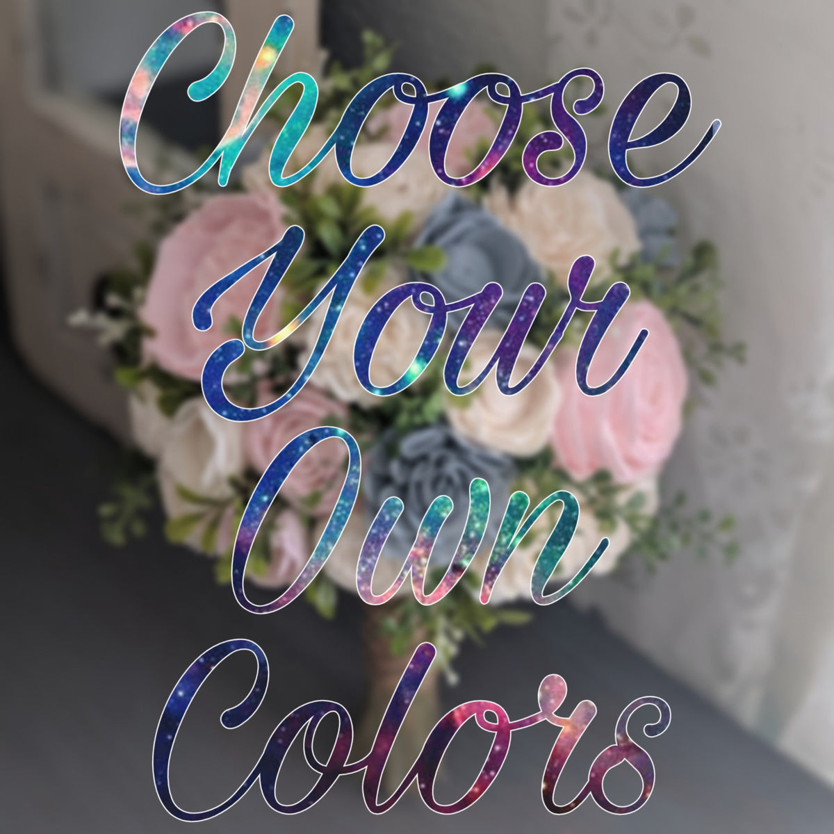 Custom Choose Your Own Colors Bouquet with Mixed Greenery – Secondhand  Stardust