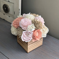 Blush, Peach, Nude, and Ivory Flower Box