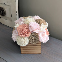 Blush, Peach, Nude, and Ivory Flower Box