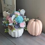 Custom Large Floral Pumpkin