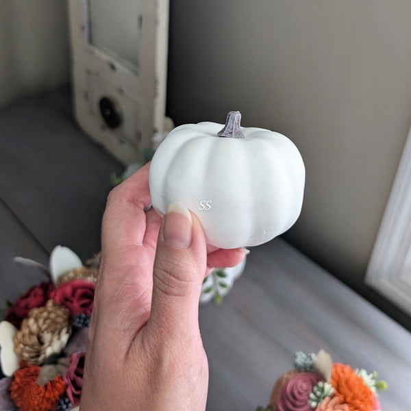 Custom Mini Floral Pumpkin