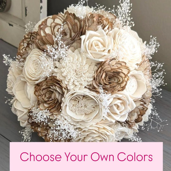 Custom Choose Your Own Colors Bouquet with Baby's Breath