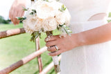 Ivory Bouquet with Baby's Breath and Greenery